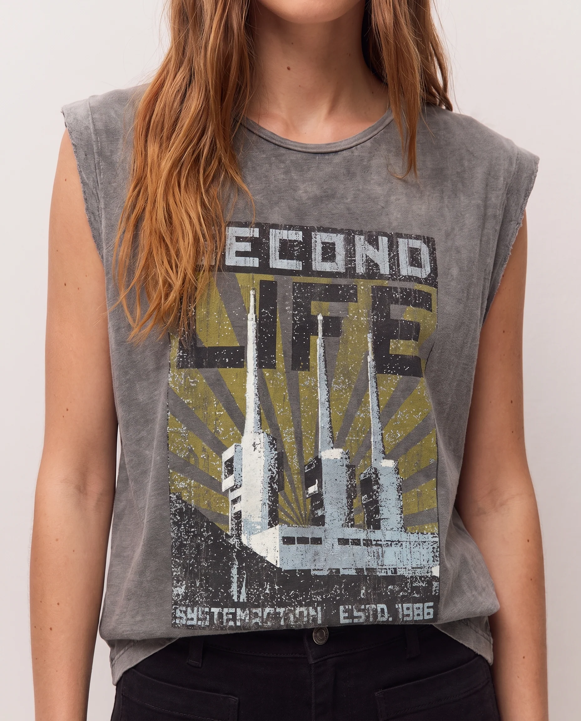 Camiseta tirantes print - Image 3
