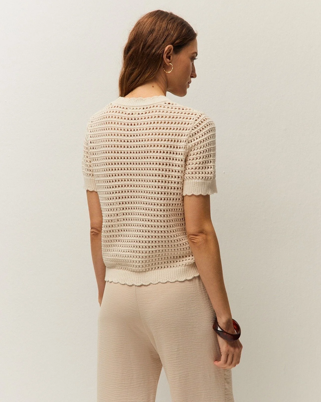 Jersey calado cuello redondo - Image 2