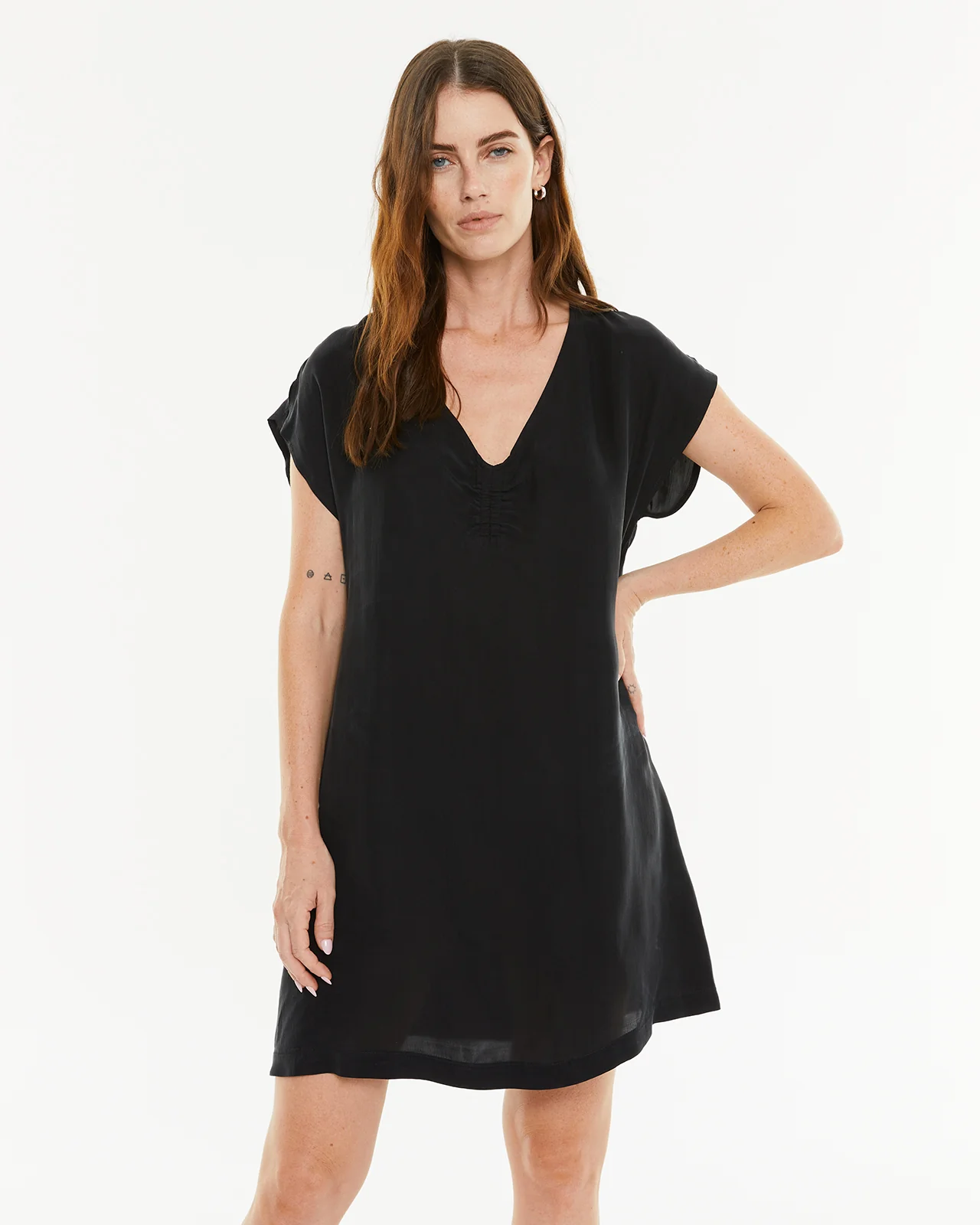 Vestido corto cupro - Image 3