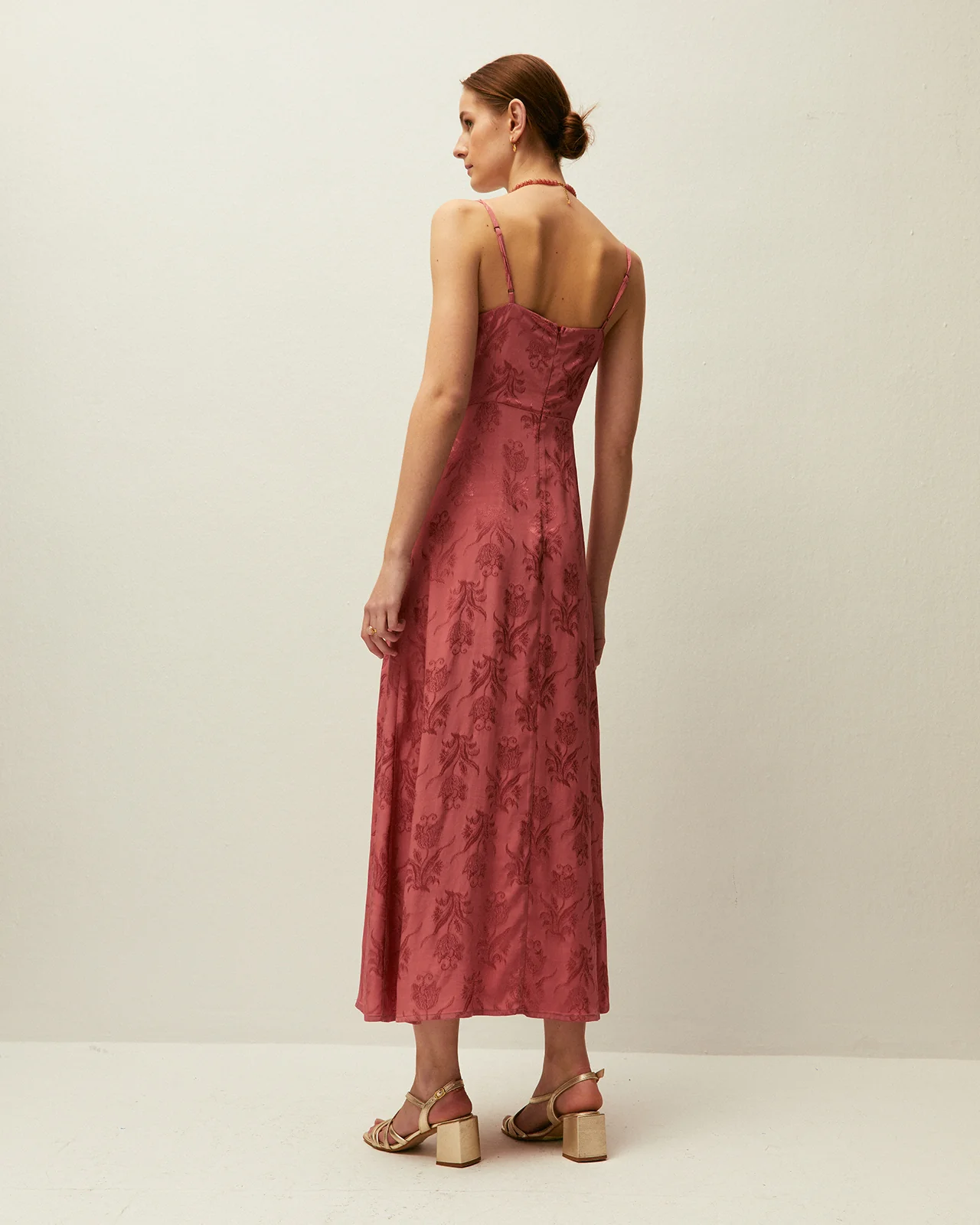 Vestido largo jacquard - Image 2