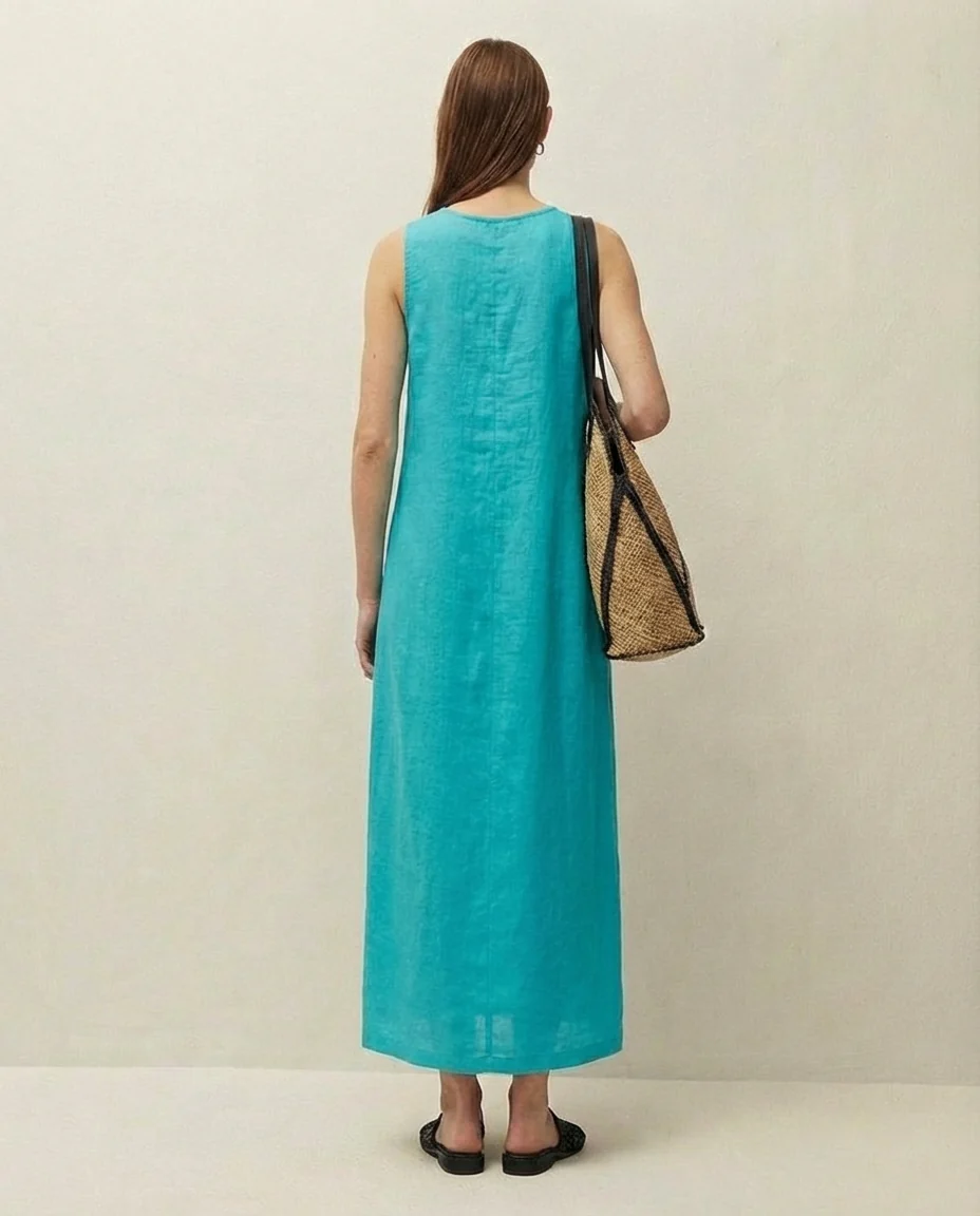 Vestido lino largo - Image 2