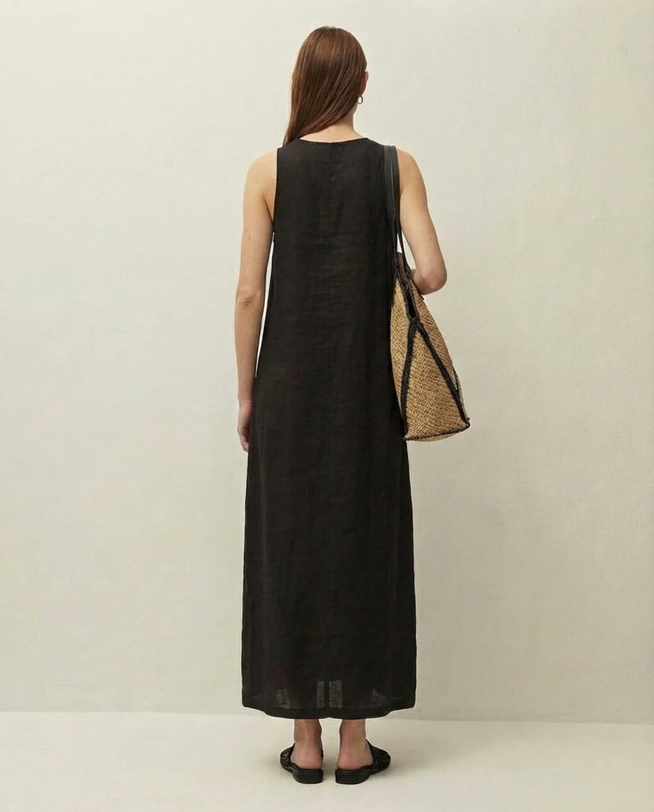 Vestido lino largo - Image 2
